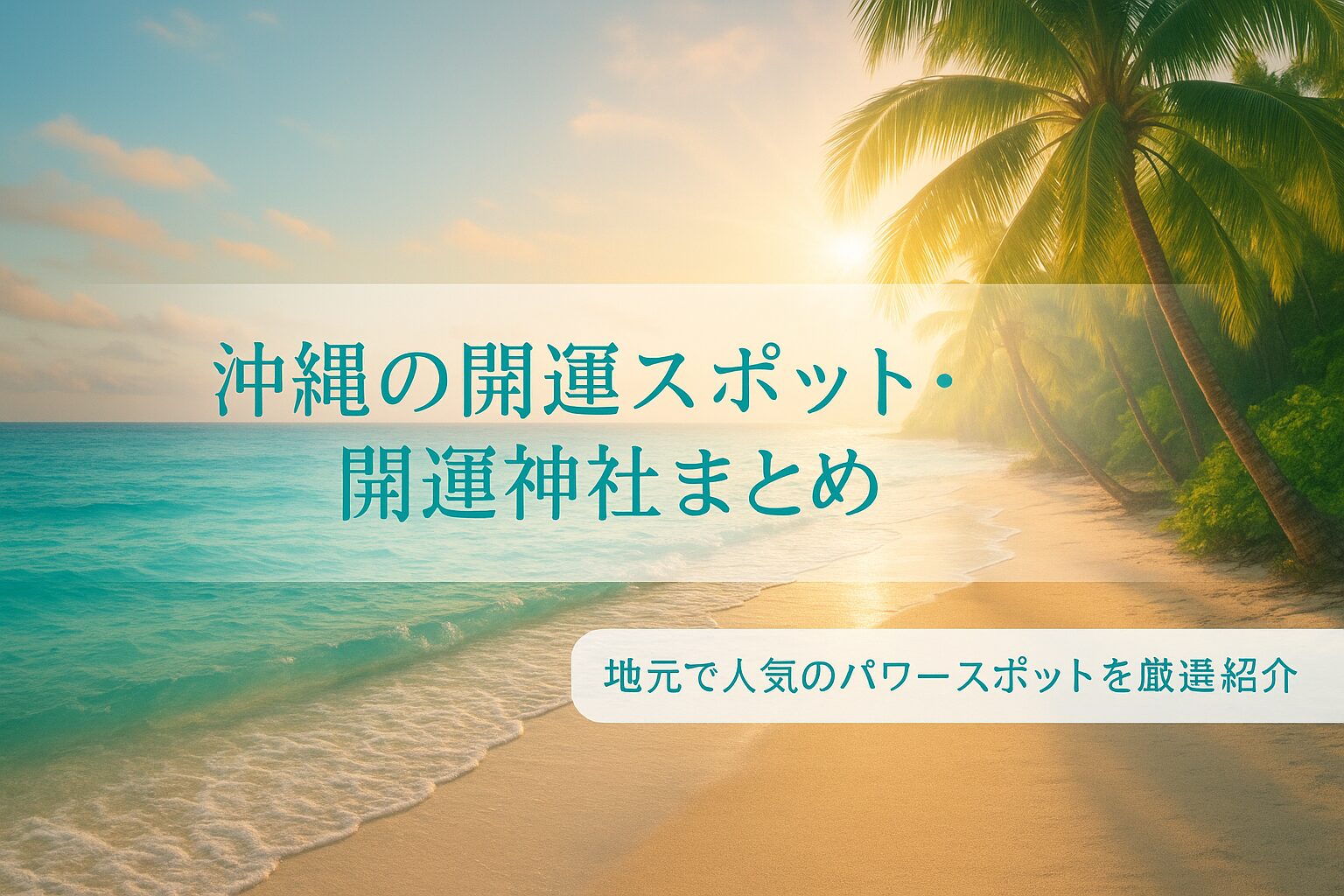 沖縄　開運　パワースポット