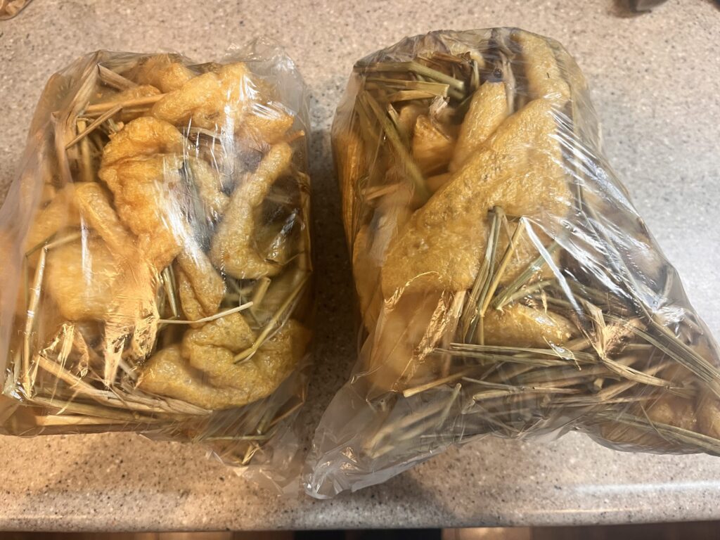 おちょぼ稲荷のおさがりのお揚げ