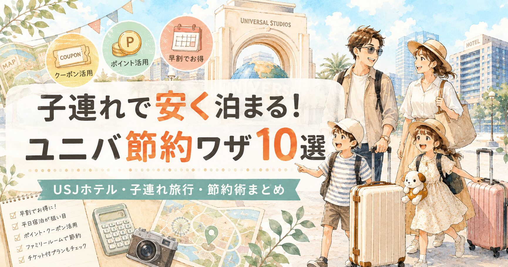 ユニバ ホテル 子連れ 安い